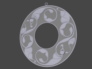 Pendant Celtic 3d print model Model Cetak 3D