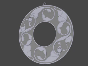 펜던트 셀틱 3d 프린트 모델 3D 프린트 모델