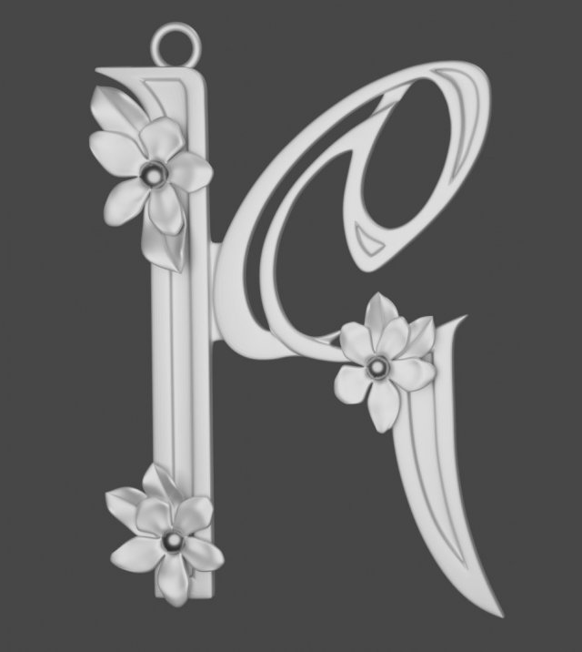 Pendant K 3d print model 3D-Druckmodell .c4d .max .obj .3ds .fbx .stl .blend 