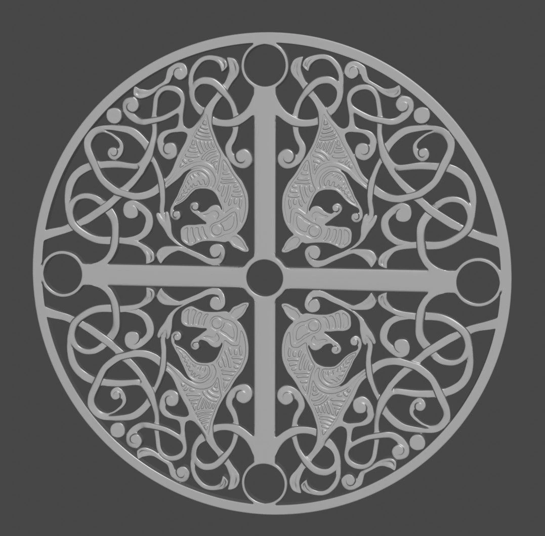 Pendant Celtic 3d print model 3D Print Model .c4d .max .obj .3ds .fbx .stl .blend 