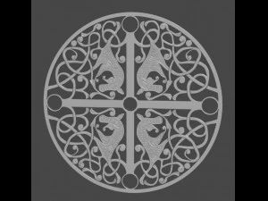펜던트 셀틱 3d 프린트 모델 3D 프린트 모델