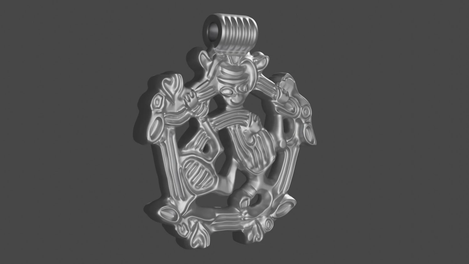 Pendant with animals 3D Print Model .c4d .max .obj .3ds .fbx .stl .blend