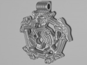 Pendant with animals 3D Принт Модель