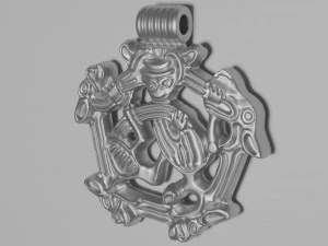 Pendant with animals 3D Print Model