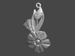 Pendant Periwinkle 3d print model Model Cetak 3D