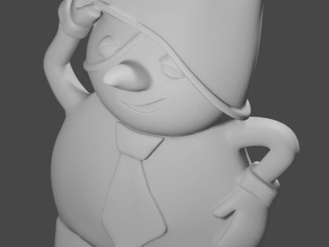 새해 나무를 위한 눈사람 3D 프린트 모델