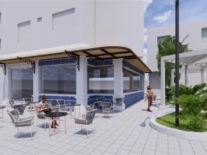 restaurant of a condominium 3D Model