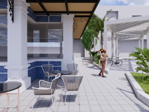 restaurant of a condominium 3D Model