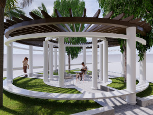 restaurant of a condominium 3D Model