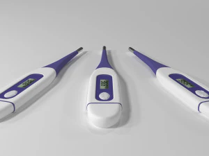 digital thermometer uvw high poly 3D Model