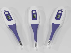 digital thermometer uvw high poly 3D Model
