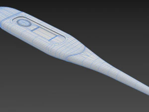 digital thermometer uvw high poly 3D Model