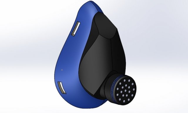 n95 face mask covid-19 Modelo de Impressão 3D .c4d .max .obj .3ds .fbx .stl .blend 