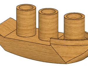 statek zabawkowy dla dzieci Model do druku 3D