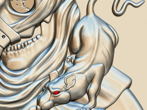 STL CNC Router file Plague doctor 3D Model