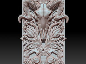 3D MODEL STL file Wall panel Zodiac sign Aries Modelo 3D