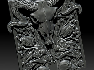 3D MODEL STL file Wall panel Zodiac sign Aries Modelo 3D