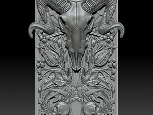 3D MODEL STL file Wall panel Zodiac sign Aries Modelo 3D