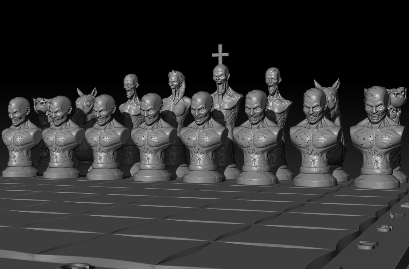classic chess 3D Print Model in Board Games 3DExport