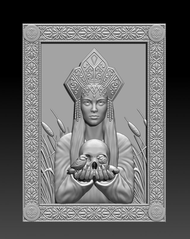 STL CNC Router file Goddess Morena Modello 3D .c4d .max .obj .3ds .fbx .stl .blend 