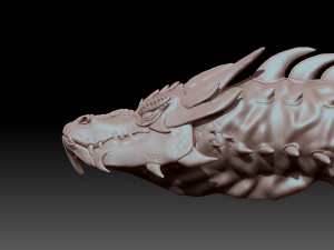 Head Dragon Smaug 3D MODEL for 3D printing Modelo de impresión 3D