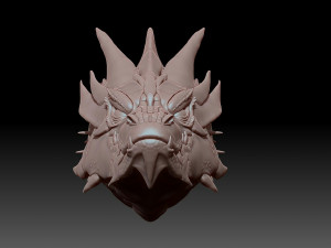 Head Dragon Smaug 3D MODEL for 3D printing Modelo de impresión 3D
