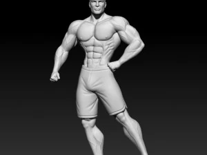 3D MODEL STL for 3D printing Bodybuilder Man 3D Print Model