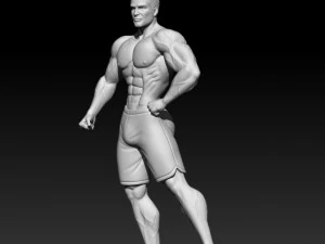 3D MODEL STL for 3D printing Bodybuilder Man 3D Print Model