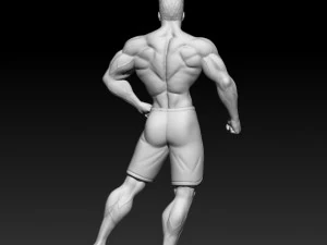 3D MODEL STL for 3D printing Bodybuilder Man 3D Print Model