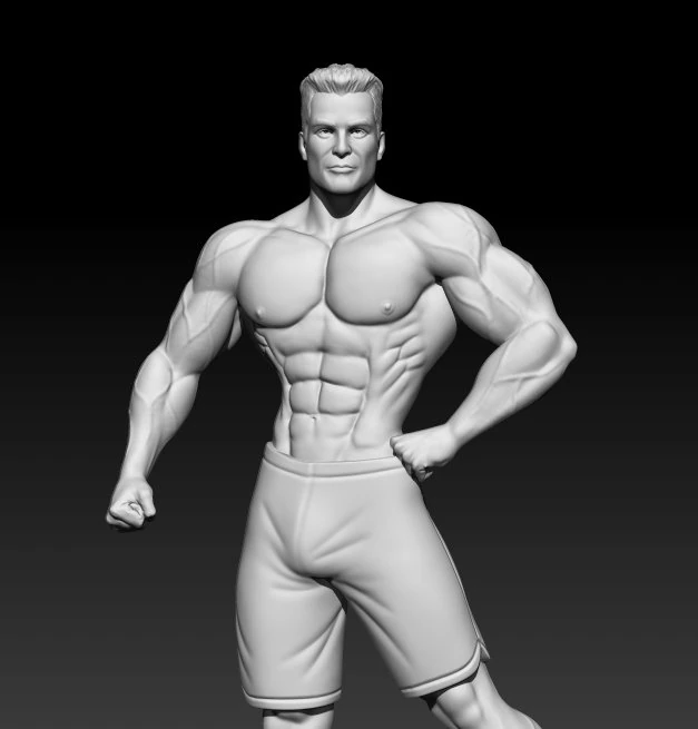 3D MODEL STL for 3D printing Bodybuilder Man 3D Print Model .c4d .max .obj .3ds .fbx .stl .blend 