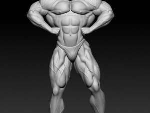 3D MODEL STL for 3D printing Bodybuilder Man 3D Print Model