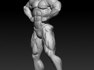 3D MODEL STL for 3D printing Bodybuilder Man 3D Print Model