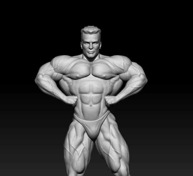 3D MODEL STL for 3D printing Bodybuilder Man 3D Print Model .c4d .max .obj .3ds .fbx .stl .blend