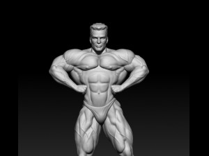 3D MODEL STL for 3D printing Bodybuilder Man Modelo de impresión 3D
