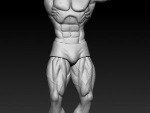 3D MODEL STL for 3D printing Bodybuilder Man Modelo de impresión 3D