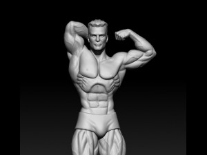 3D MODEL STL for 3D printing Bodybuilder Man Modelo de impresión 3D