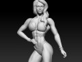 3D MODEL STL for 3D printing Bodybuilder Woman 3D Print Model