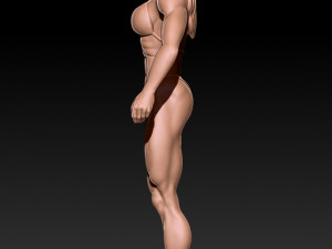 3D MODEL STL for 3D printing Bodybuilder Woman 3D Принт Модель