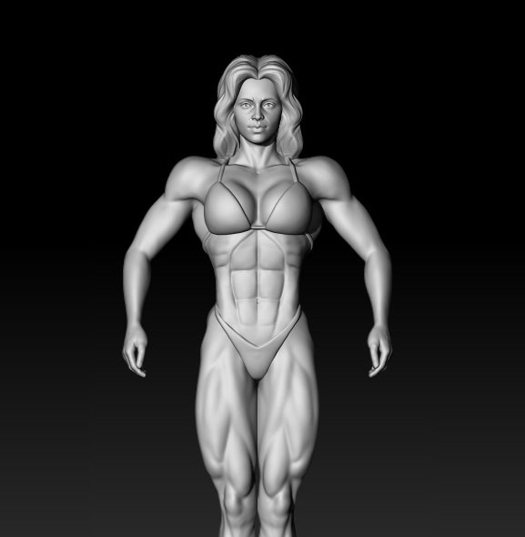 3D file Fitness woman doing half bridge pose 3D Print Model 👩・Model to  download and 3D print・Cults