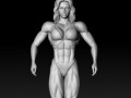 3D MODEL STL for 3D printing Bodybuilder Woman 3D Print Model