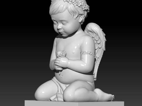 Angel 3D MODEL STL file for 3D printing Modelo 3D
