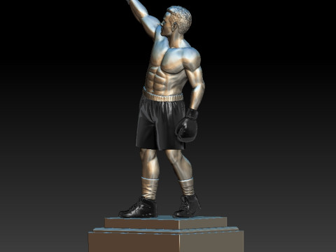 Winner Boxer 3D MODEL STL file for 3D printing Modelo de Impressão 3D
