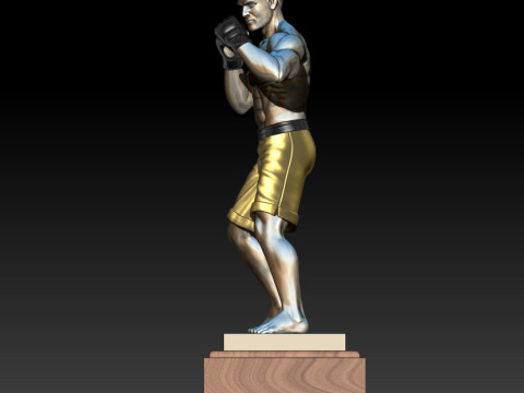 Boxer 3D MODEL STL file for 3D printing 3D Baskı Modeli