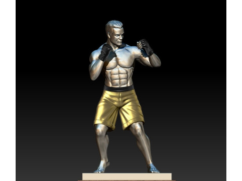 Boxer 3D MODEL STL file for 3D printing Modelo de impresión 3D