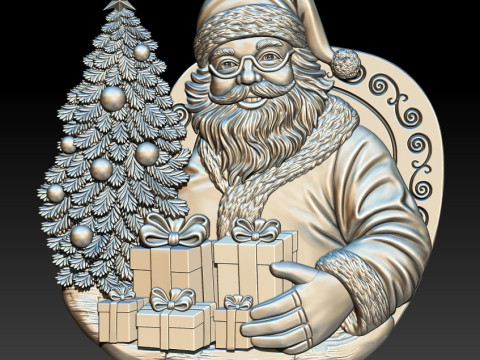 Santa Claus STL file for 3D Printing Modelo de impresión 3D