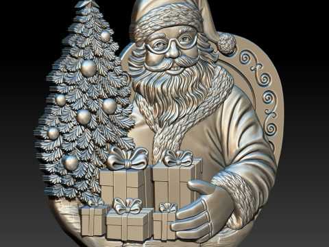 Santa Claus STL file for 3D Printing Model do druku 3D