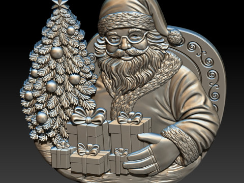 Santa Claus STL file for 3D Printing Model do druku 3D
