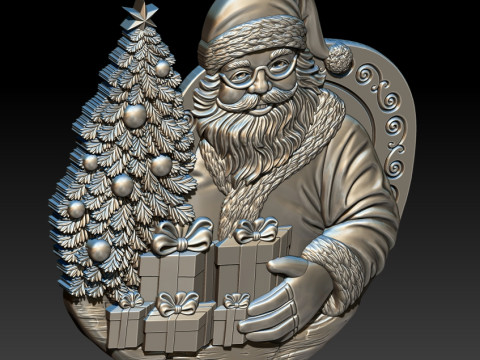Santa Claus STL file for 3D Printing Model do druku 3D