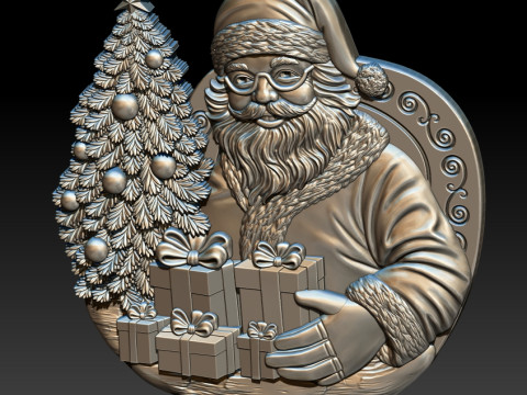 Santa Claus STL file for 3D Printing Model do druku 3D