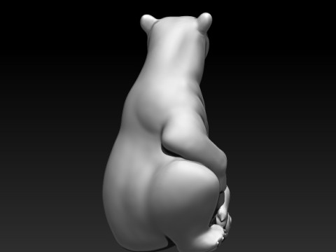 Polar bear 3D MODEL STL file for 3D Printer 3D Print Model